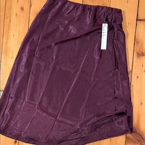 Purple Midi Skirt - Nicole Miller